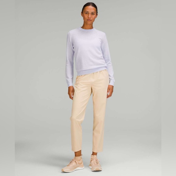 Lululemon Silk-Blend Crewneck Sweater in Pastel Blue - Picture 2 of 13